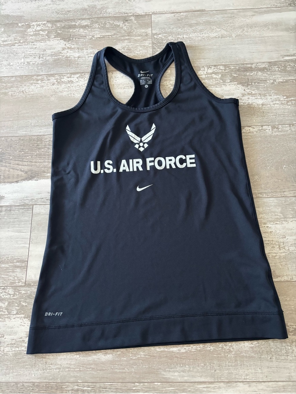 Nike Black Dri-FIT U.S. Air Force Racerback Tank - Women's
